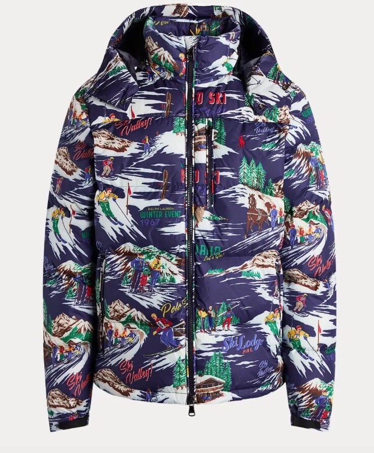 $498 NWT Men's Polo Ralph Lauren 1967 Ski Event Water Down $498 NWT Men's Polo Ralph Lauren 1967 Ski Event Water Down
