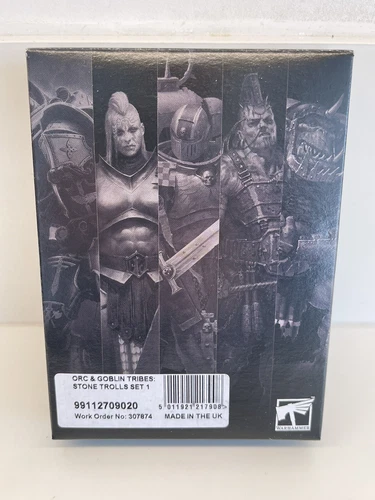 X3 Warhammer Fantasy Orc and Goblin Stone Trolls 1 The Old World Metal Boxed