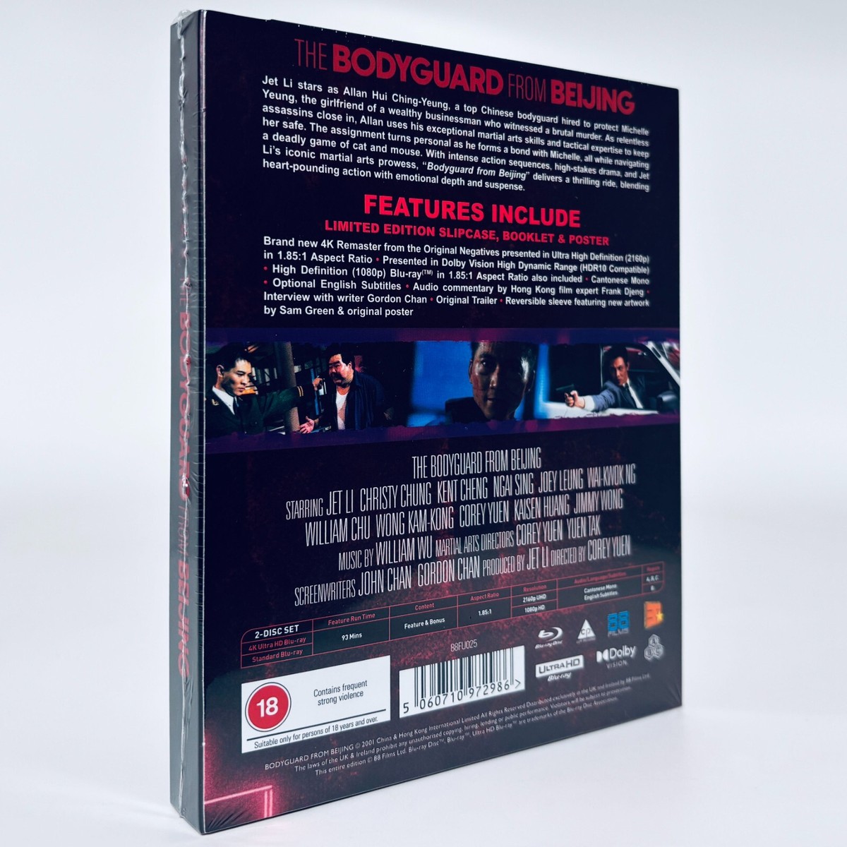 Bodyguard From Beijing Jet Li 4K UHD Blu-ray 88 Films Ultra HD