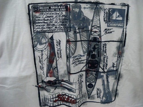 Camisa Hobie Adventure, Blanca, Grande - Imagen 4 de 4