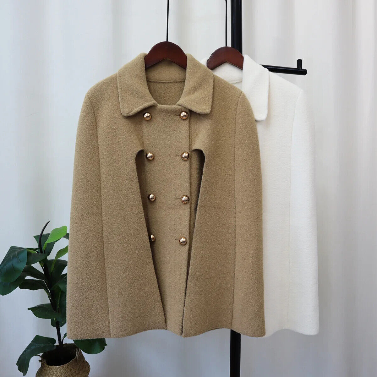 【Eaphi】highneck wool capecoat Eaphi highneck wool capecoat
