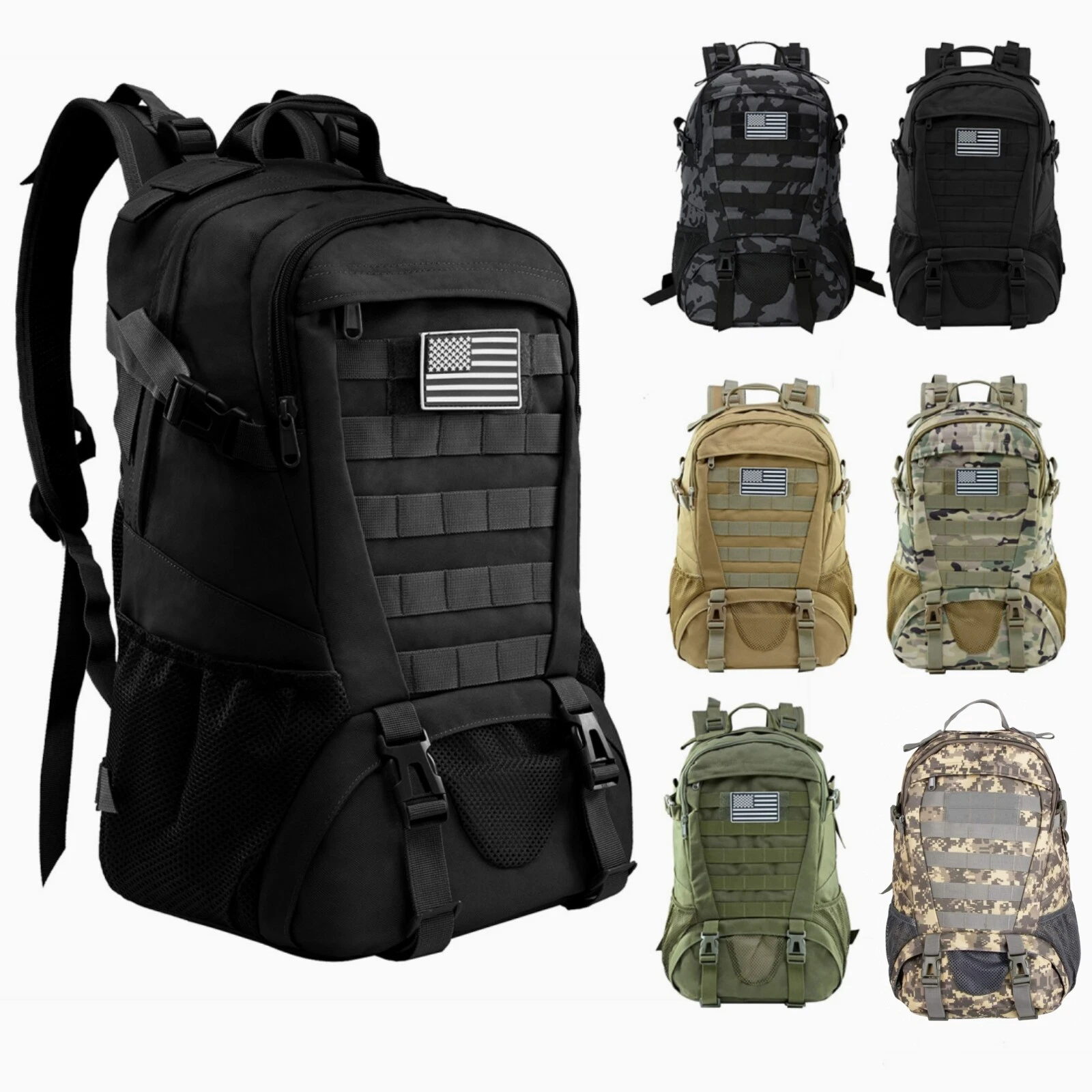 Military Tactical Backpack Daypack Bug Out Bag Hiking Camping Outdoor Travel 30L
Opens in a new wind
