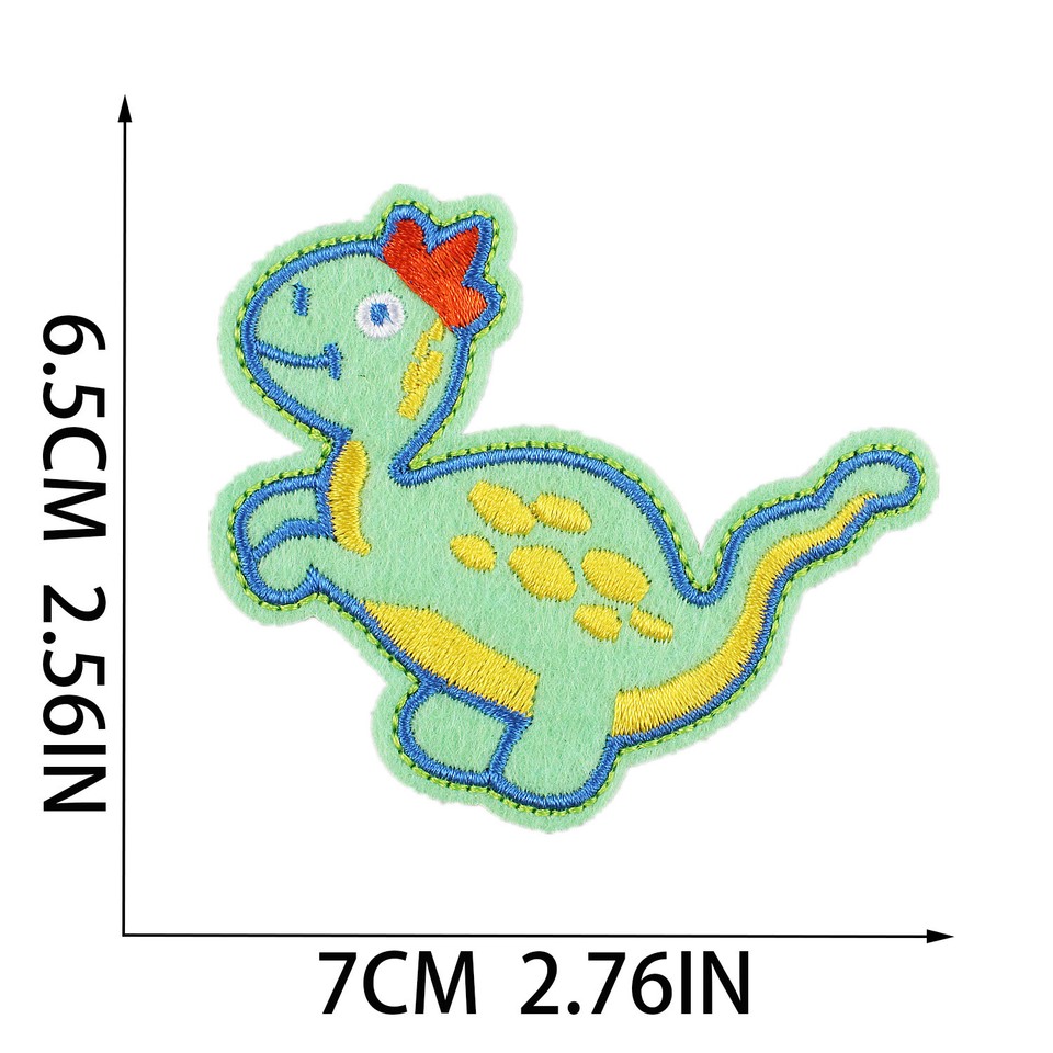 26 Dinosaur DIY Cartoon Sew Iron On Patches lot Embroidery Applique for