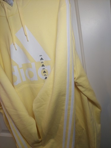 Men's Adidas Yellow Pullover Hoodie 2XL - Picture 13 of 13