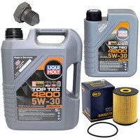 MotoröL Set 5W-30 6 Liter + ÖLfilter SH 427 P + Schraube FüR VW Passat Sharan