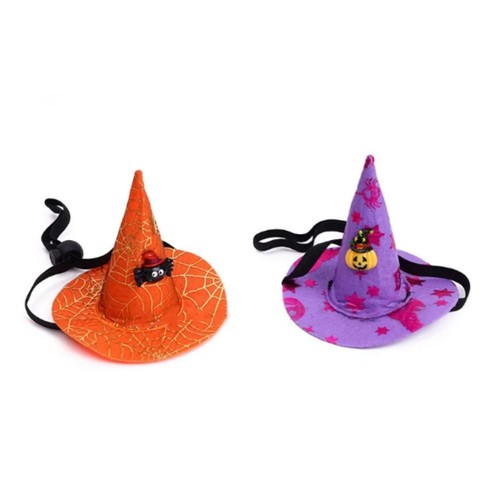 Elastic Witch Pet Hat Adjustable Cat Pumpkin Bat Hat Cosplay - Picture 8 of 12