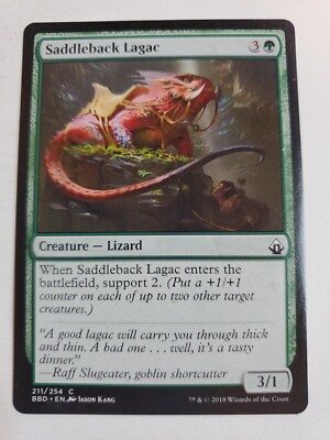 MTG Magic The Gathering Card Saddleback LagacCreature Lizard Green  Battlebond