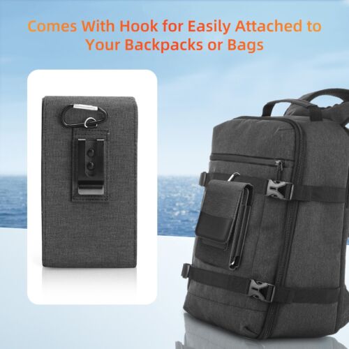 Cell Phone Pouch Case Holster Vertical Wallet Cover With Belt Clip &Loop US - Picture 9 of 14