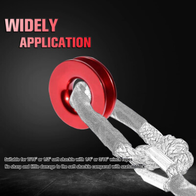 Recovery Rope TGL Snatch Block Pulley Ring With Recovery Soft Shackle For Come Along Winch - Foto 5