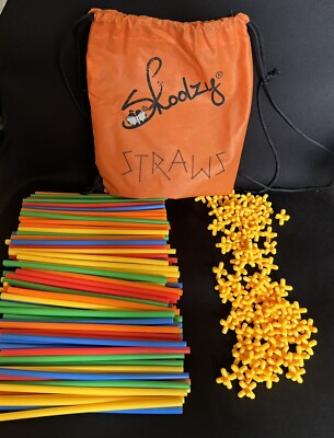 Skoolzy Straw Structures Building Kit STEM Building Toys for Kid Ages 3+