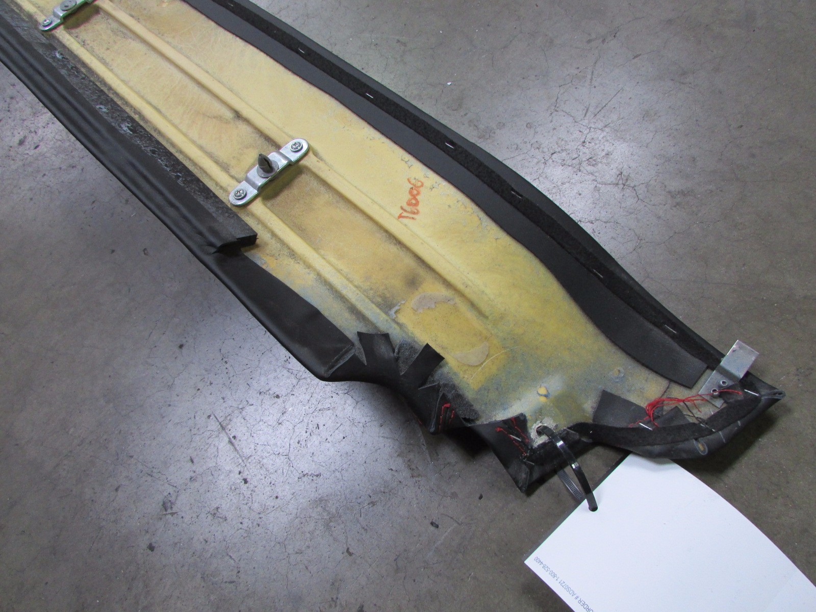 Ferrari F430, Upper Inner Roof Trim Panel, Black, Red Stitching,  P/N 69210400