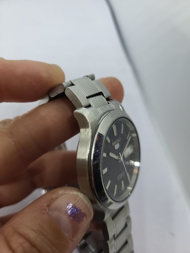 Seiko 5 SNK793 Men's Stainless Steel Blue Dial Day Date Automatic Watch - 第 12/12 張圖片