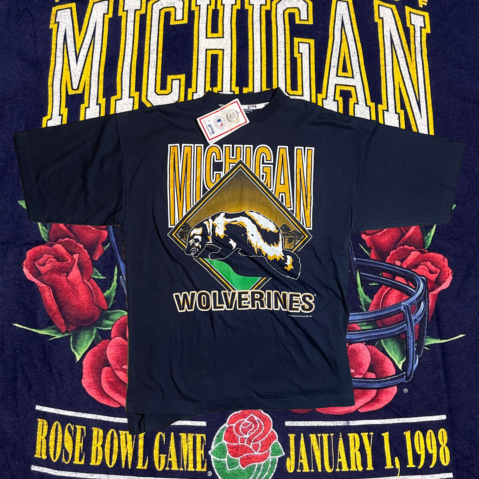 BNWT Vintage 1994 Michigan Wolverines Graphic T-Shirt XL