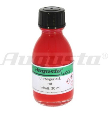 Farblack Zeiger Zifferblatt Rot 30ml watch Laquer hands Red Uhrmacher