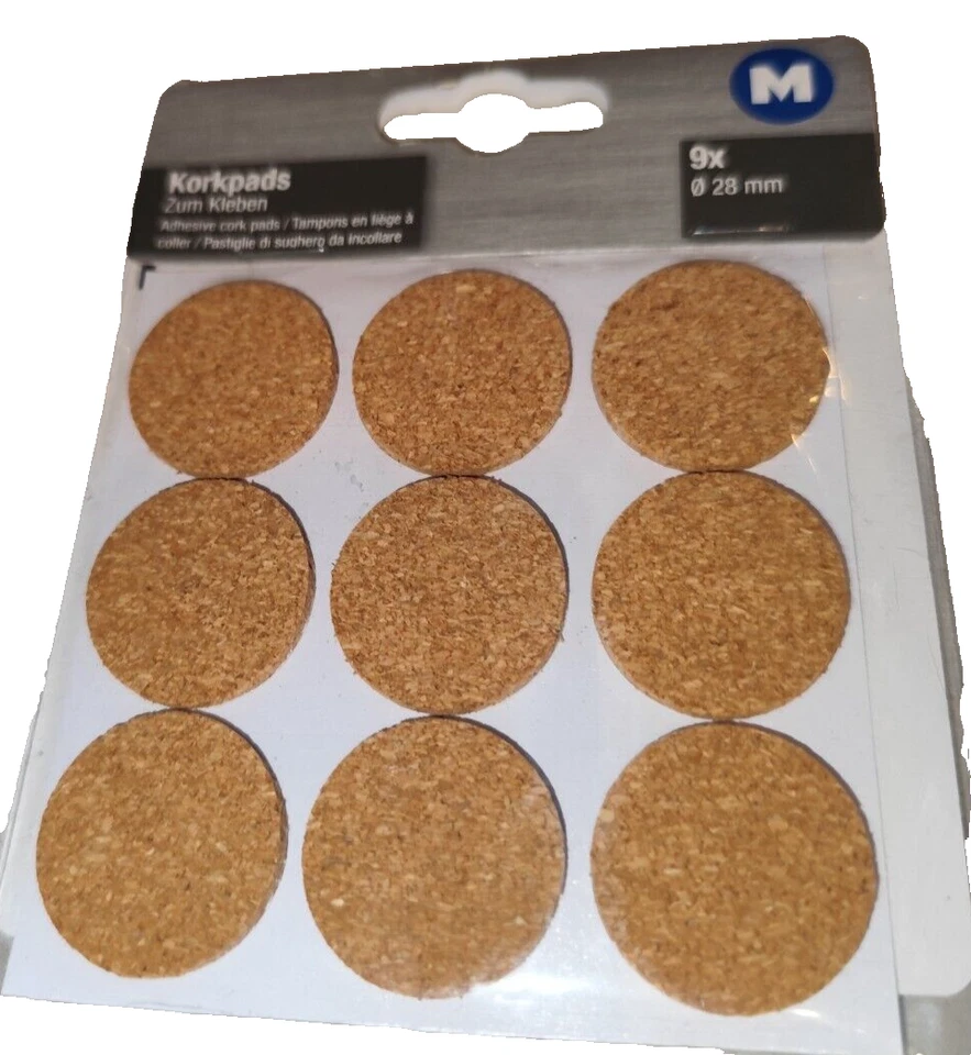 METAFRANC Scorrevole in sughero sottoscosso 28 mm 9 pezzi antigraffio