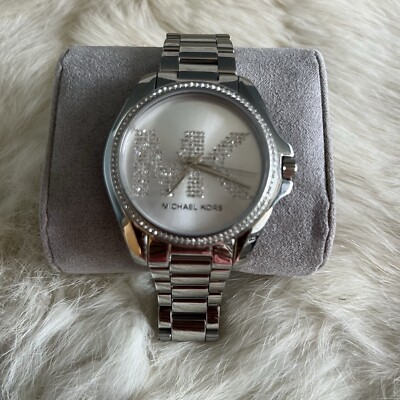Michael Kors Women’s Bradshaw Pave Stainless Steel Bracelet Watch Michael Kors Mini Bradshaw Crystals Gold Dial Gold Steel  main image 3