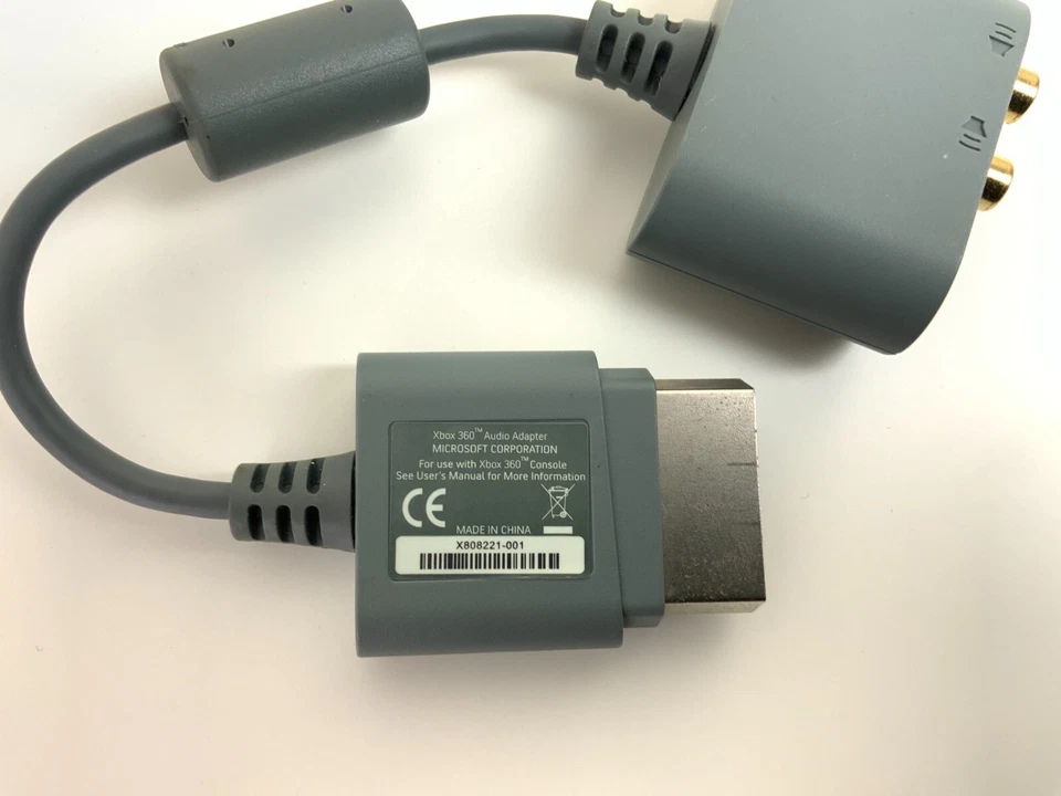 Microsoft Xbox 360 Official Audio Adapter Box. AV to RCA audio and Optical Out. - Image 2 of 4
