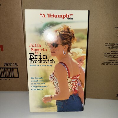Erin Brockovich VHS 2000 Julia Roberts