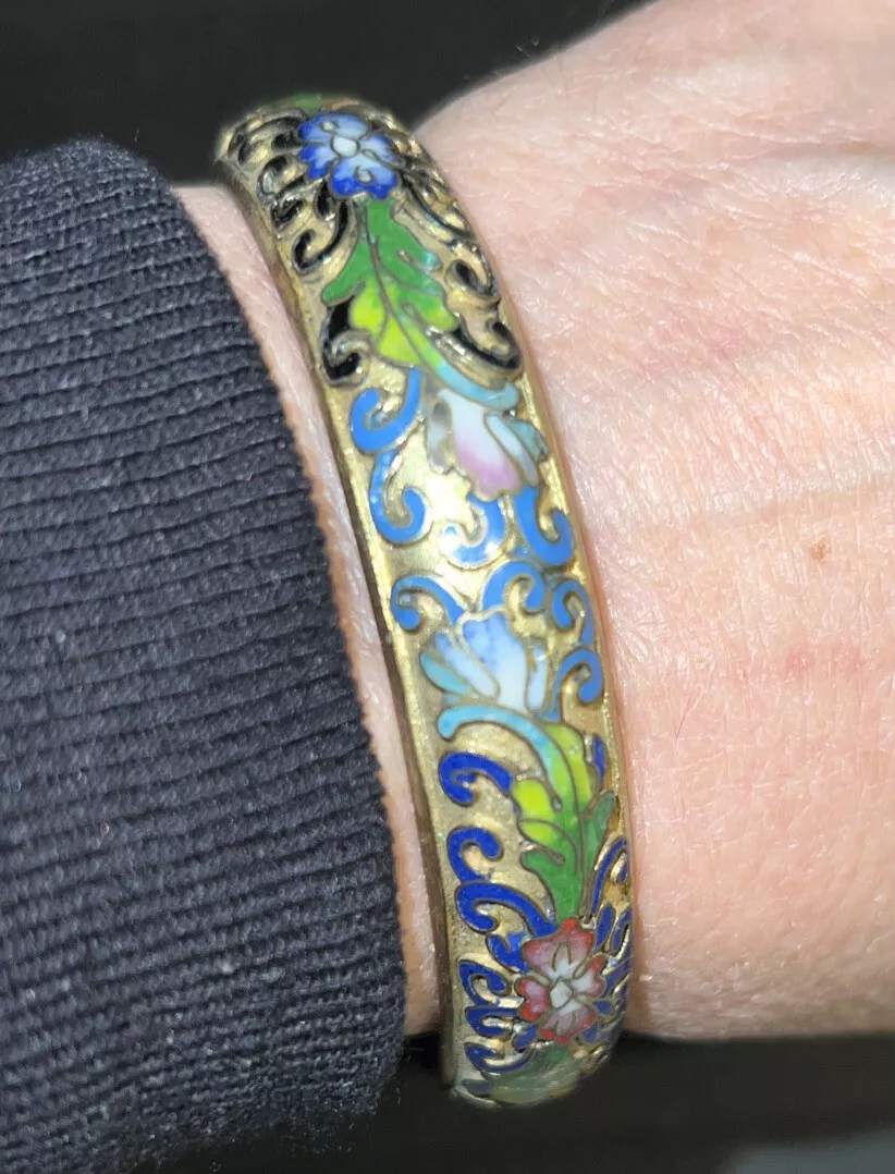 Cloisonne bangle bracelet deals