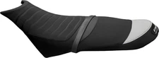Seat Cover Sea-Doo SPARK 2-UP (14-22) Black/White Carbon Fabric Soft FMX COVERS