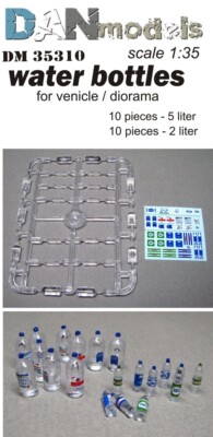 Lot - 3 sets Water Bottles for Diorama 1/35 Danmodels 35310, 35311, 35312