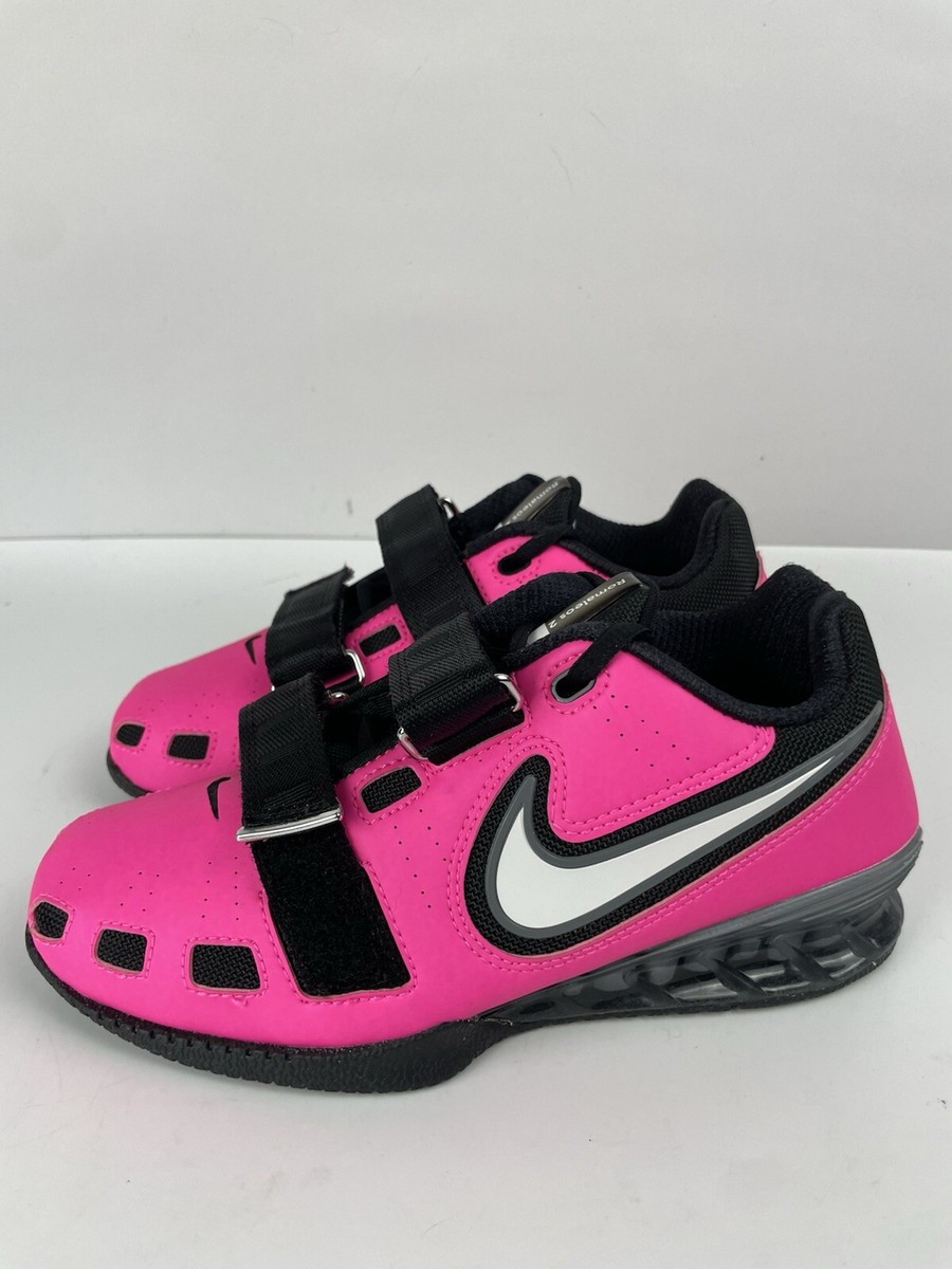 Nike Mens Romaleos 2 Pink / Black 476927-601 Weightlifting Nike Mens Romaleos 2 Pink / Black 476927-601 Weightlifting