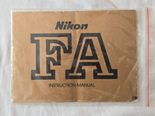Original Nikon User Manual FA Instruction Book in English