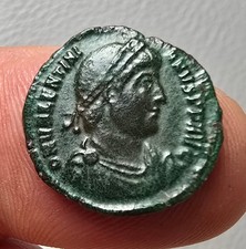 Antike r&ouml;mische M&uuml;nze, wundersch&ouml;ner Follis von Valentinianus I (B2-5)