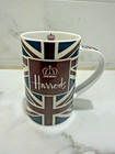EUC Harrods London England Fine Bone China Union Jack Flag Mug RARE! — photo 1
