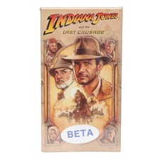 Indiana Jones and the last crusade Betamax Beta Tape Brand New Factory Sealed