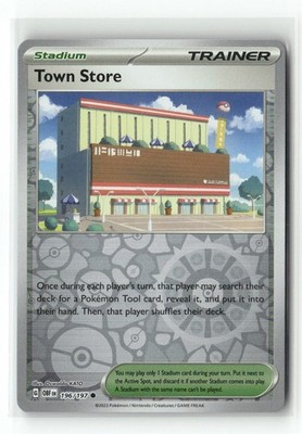 Town Store 196/197 Common Obsidian Flames Pokemon Reverse Holo Near Mint