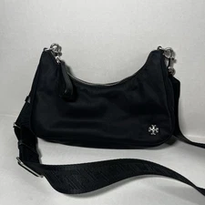 Tory Burch Mercer Nylon Small  Shoulder Bag Black