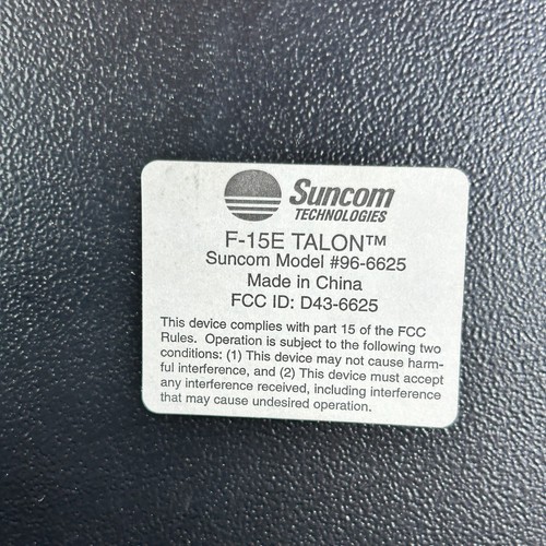 Suncom F-15E Talon 15 Pin Joystick Controller #96-6625 Tactical Control Stick - Picture 14 of 14