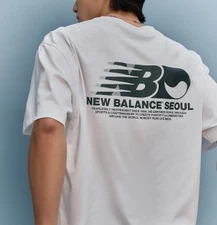 New Balance UNI FROZEN Seoul Exclusive T-Shirts Casual Top Tee White NBNEF3A123