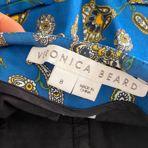 Veronica Beard Dova Cropped Paisley-print Cotton-blend Twill Wide-leg Pants 8 - Picture 6 of 10