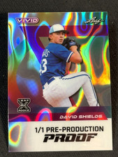 2024 Leaf Vivid BLACK BASE ROOKIE PRE-PRODUCTION PROOF David Shields 1/1