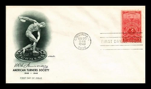 DR JIM STAMPS US COVER AMERICAN TURNERS SOCIETY FDC SCOTT 979 ARTMASTER