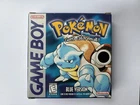Pokemon Blue (Nintendo Gameboy) Authentic First Print- Misprint With Guide