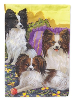 Caroline's Treasures Papillon Party Pals Garden Flag PPP3144GF