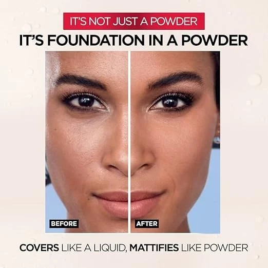 L'Oreal Paris Infallible 24H Fresh Wear Foundation in a Powder, 20 Ivory, 9g, Wa - Image 3 of 4