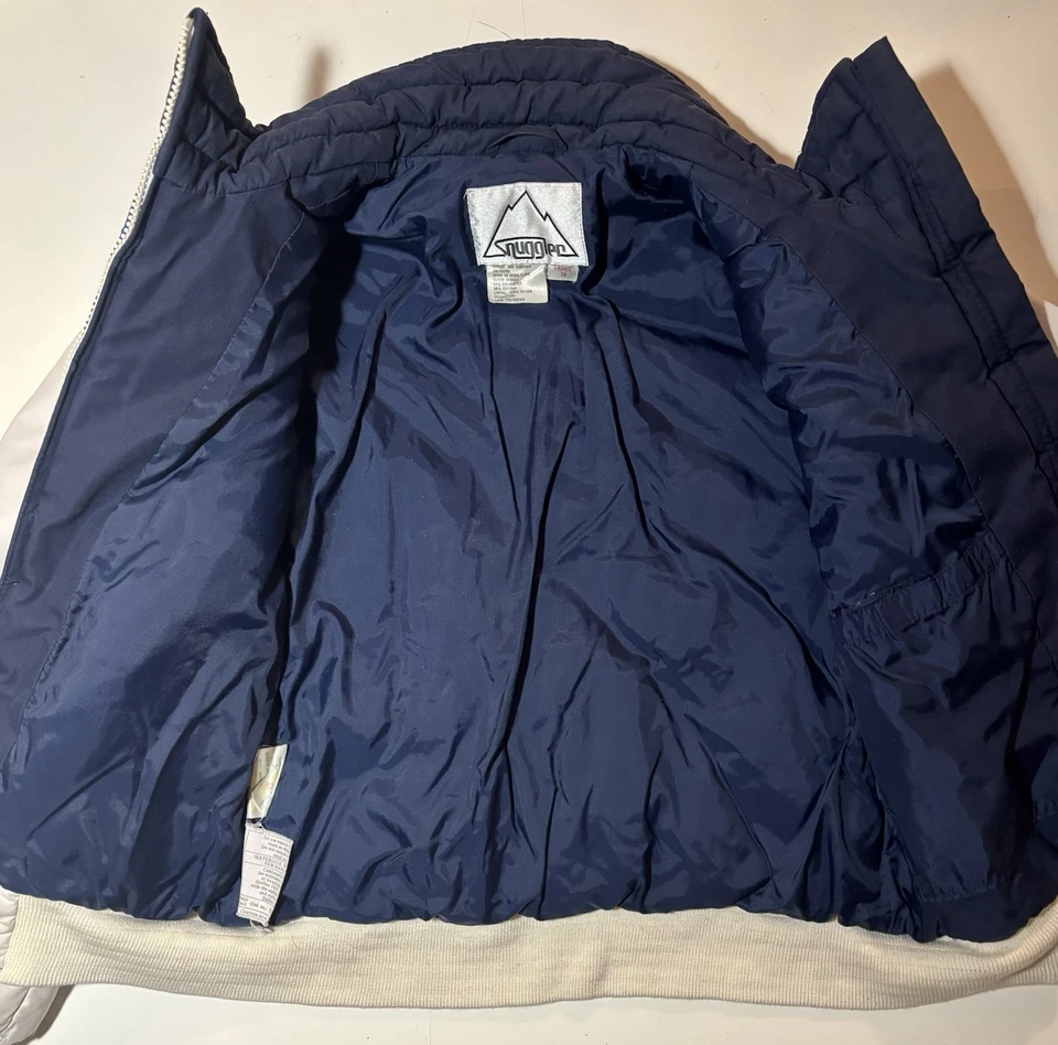 Vtg 70s 80s Snuggler Winter Ski Jacket Full Zip Fan Horizon Colorblock Womens 10 - Image 4 of 4