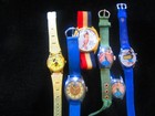 6 Vintage Character Watches; Mickey Mouse Etc For Parts Or Restoration Only — photo 1