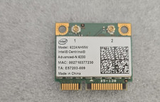 Intel Centrino Advanced-N 6200 622ANHMW Dual Band Wi-Fi Card Half Mini PCIe 300M