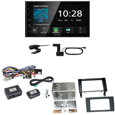 Kenwood DMX5020DABS Android Auto CarPlay Einbauset für Mercedes SLK R171