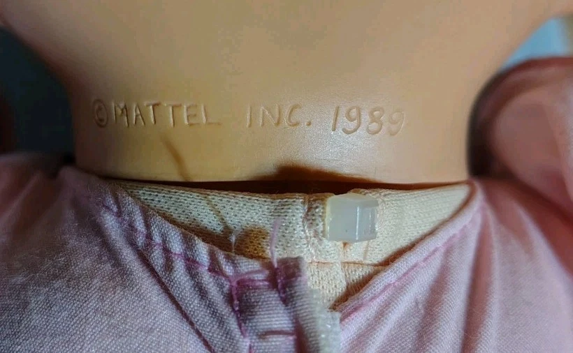 Vintage 1989 Mattel Magic Nursery Baby Doll W/Original Outfit Dress - Image 2 of 4