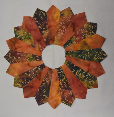AUTUMN SHADES IN BATIKS DRESDEN CIRCLES