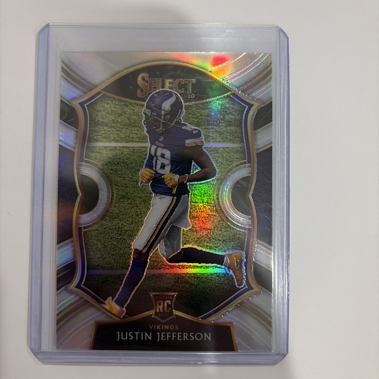 2020 Panini Select - Concourse Justin Jefferson #61 Silver Prizm (RC)