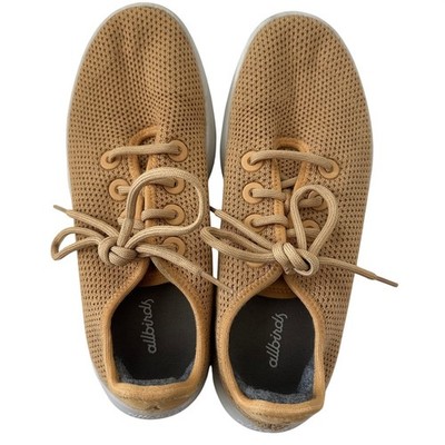 Allbirds Tree Runners Mens 8 Tan Honey Beige Mesh Sustainable Sneakers TR M8