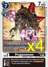 4X Digimon Card Game Proganomon EX10-032 Common NM