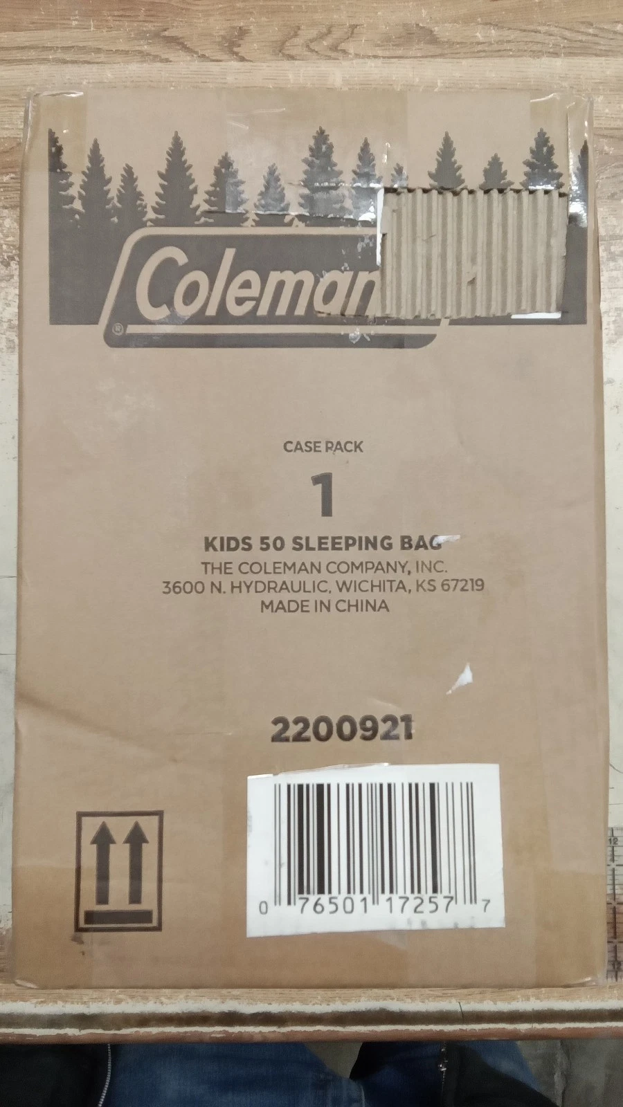 Coleman Kids 50 Degree Sleeping Bag Teal Glow-in-the-Dark Designs